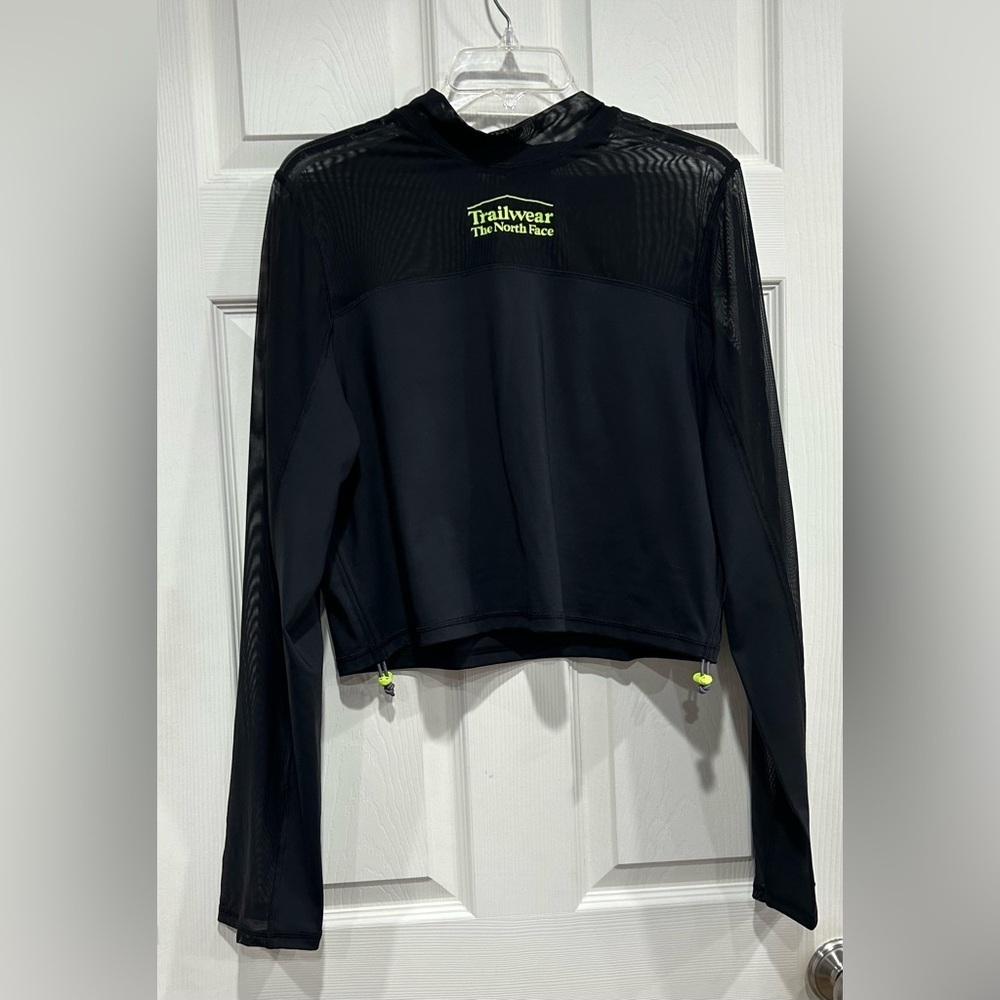 The North Face Women’s XL Trailwear QTM Mock Neck Long-Sleeve Shirt Black NWT
